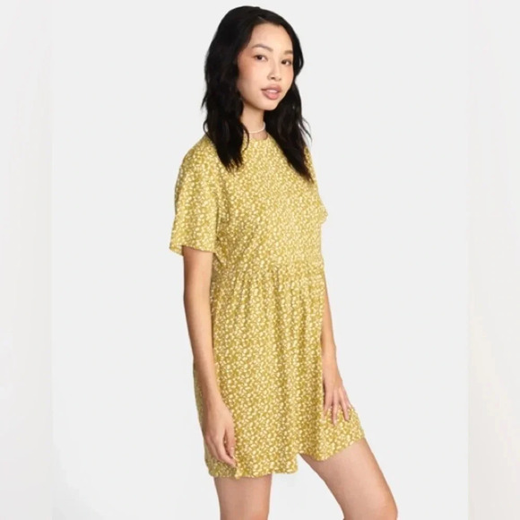 NWT RVCA City Vibes Babydoll Mini Dress Size M/10 - Picture 4 of 15